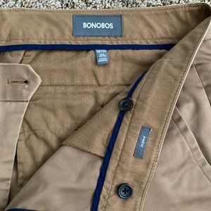 Bonobos Stretch Weekday Warrior pants- Brown Yarn Dye and Athletic